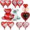 10-Pack I Love You Red Heart Mylar Balloons – Valentine’s Day, Anniversary & Wedding Decor